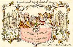 Pierwsza kartka witeczna z 1843 r.