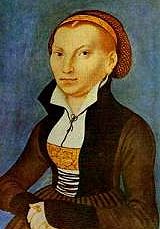 Katarzyna von Bora (1499-1522) na obrazie L. Cranacha