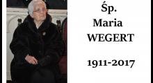 Zmarła śp. seniorowa Maria Wegert