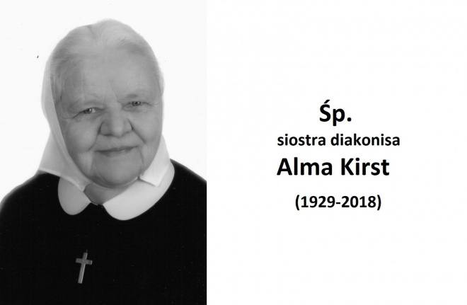 Zmarła śp. s. Alma Kirst